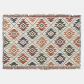 Aztec Symbol Stylisierte Muster Farbe Mix Decke (Vorderseite)
