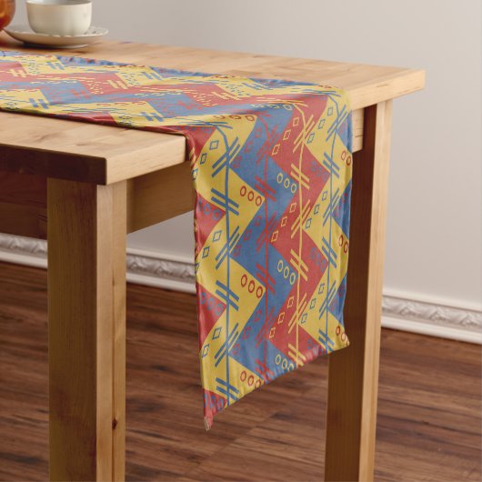 AZTEC TEXTILE FABRIC PATTERN KURZER TISCHLÄUFER (Beispiel)