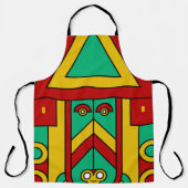 Aztec Tiki Mask Schürze (Vorderseite)