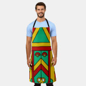 Aztec Tiki Mask Schürze (Getragen)