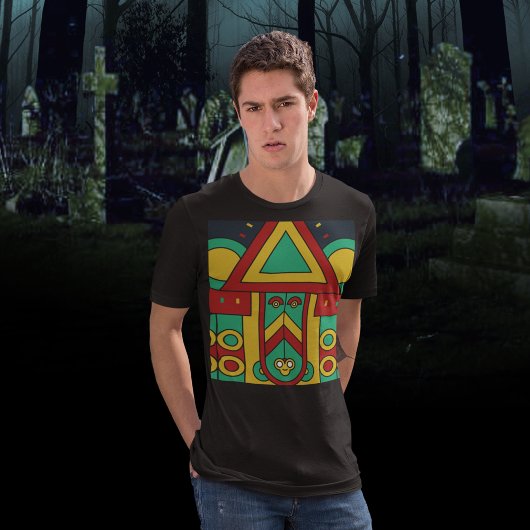 Aztec Tiki Tribal Art T-Shirt