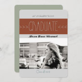 Aztec Trendy Graduation Party | Ankündigung (Vorne/Hinten)