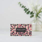 Aztec Triangle Stylist Business Cards Visitenkarte (Stehend Vorderseite)