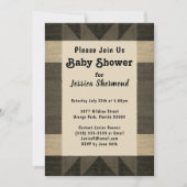 Aztec Tribal Abstrakt Antique Baby Dusche Einladung (Vorderseite)