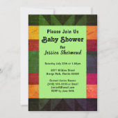 Aztec Tribal Abstrakt Retro 70er Baby Shower Card Einladung (Vorderseite)