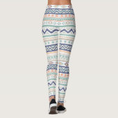 Aztec Tribal-amerikanisches Muster Leggings (Rückseite)