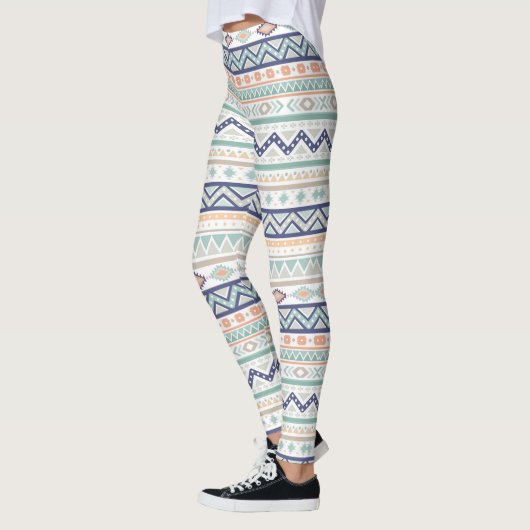 Aztec Tribal-amerikanisches Muster Leggings (Links)