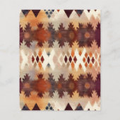 Aztec Tribal Brown Ethnic Western Wedding (Rückseite)