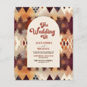 Aztec Tribal Brown Ethnic Western Wedding (Vorderseite)