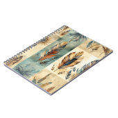 Aztec Tribal Feathers Medicinal Stick Notizblock (Linke Seite)