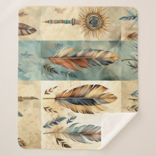 Aztec Tribal Feathers Medicinal Stick Sherpadecke