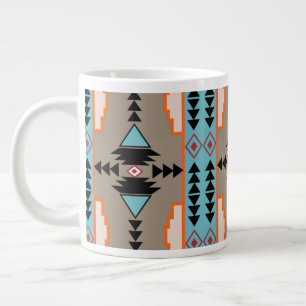 Aztec Tribal Geometric Jumbo-Tasse