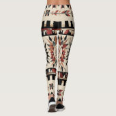 Aztec Tribal Geometric Muster Leggings (Rückseite)