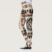 Aztec Tribal Geometric Muster Leggings (Links)