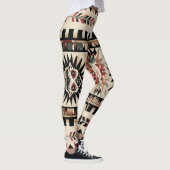 Aztec Tribal Geometric Muster Leggings (Rechts)
