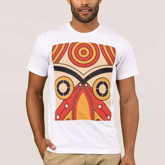Aztec Tribal Mask T-Shirt (Vorderseite)