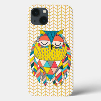 Aztec Tribal Modern Owl Illustration Apple iPhone Case-Mate iPhone Hülle