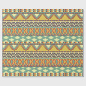 Aztec Tribal-Muster-Party Geschenkpapier (Flach)
