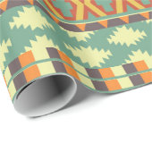 Aztec Tribal-Muster-Party Geschenkpapier (Rolleneckpunkt)