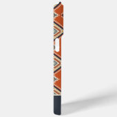 Aztec Tribal Muster Rust Personalisierter Name Case-Mate iPhone Hülle (Rückseite / Rechts)