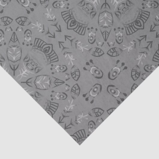 Aztec Tribal Muster Seidenpapier (Ausschnitt)