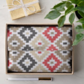 Aztec Tribal Print Ikat Diamond Muster Seidenpapier (Geschenk)