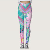 Aztec Tribal Print Leggings (Vorderseite)