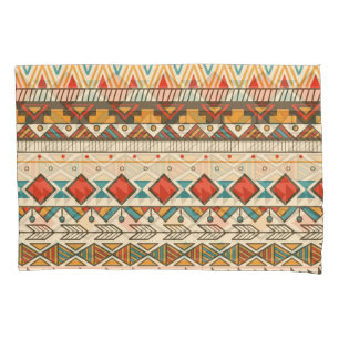 Aztec Tribal Striped Vintag Illustration Kissenbezug