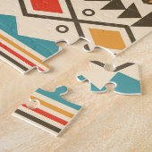 Aztec Tribal Striped Vintag Illustration Puzzle (Seite)
