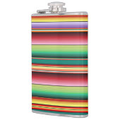 Aztec Tribal Traditionelle Textilfarben Linie m Flachmann (Links)