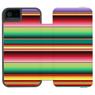 Aztec Tribal Traditionelle Textilfarben Linie m Incipio Watson™ iPhone 5 Geldbörsen Hülle