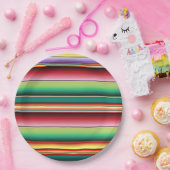 Aztec Tribal Traditionelle Textilfarben Linie m Pappteller (Party)