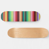 Aztec Tribal Traditionelle Textilfarben Linie m Skateboard (Horizontal)