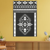 AZTEC TRIBAL - überzogene Canvas Leinwanddruck (Insitu (Wohnzimmer))