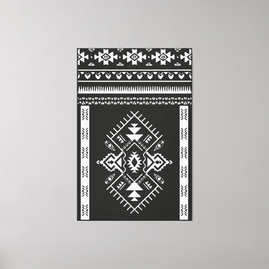 AZTEC TRIBAL - überzogene Canvas Leinwanddruck (Vorderseite)