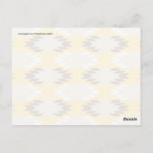 Aztec Tribal Yellow Brown Indianerdesigns Postkarte (Rückseite)