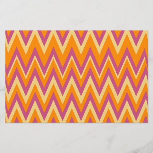 Aztec Tribal ZigZag Briefpapier (Vorderseite)