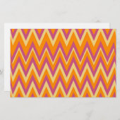 Aztec Tribal ZigZag Briefpapier (Vorne/Hinten)