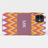 Aztec Tribal ZigZag Case-Mate iPhone Hülle (Rückseite (Horizontal))