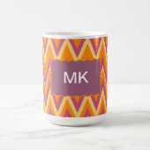 Aztec Tribal ZigZag Kaffeetasse (Mittel)