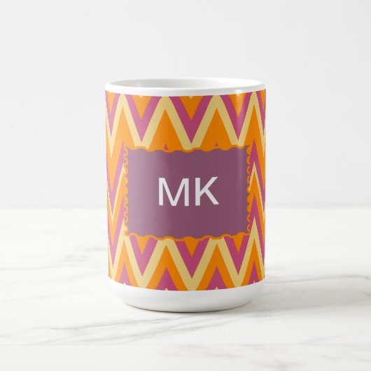 Aztec Tribal ZigZag Kaffeetasse (Mittel)