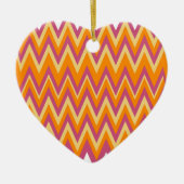 Aztec Tribal ZigZag Keramik Ornament (Vorne)