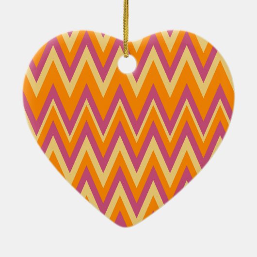 Aztec Tribal ZigZag Keramik Ornament (Hinten)