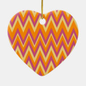 Aztec Tribal ZigZag Keramik Ornament (Hinten)