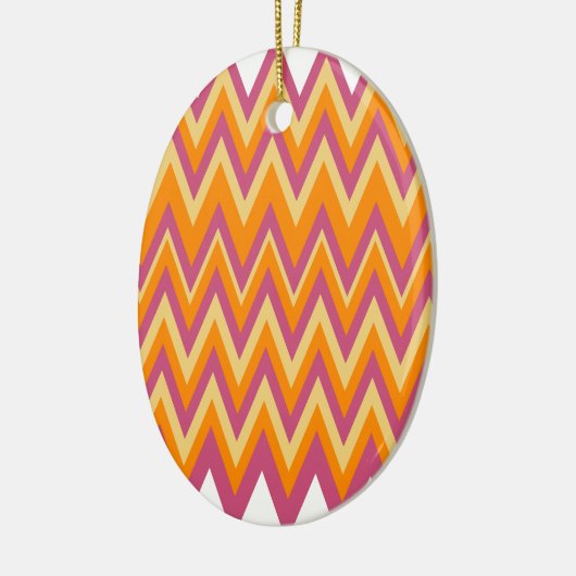 Aztec Tribal ZigZag Keramikornament (Links)