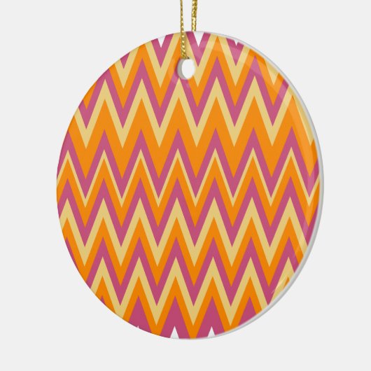 Aztec Tribal ZigZag Keramikornament (Links)