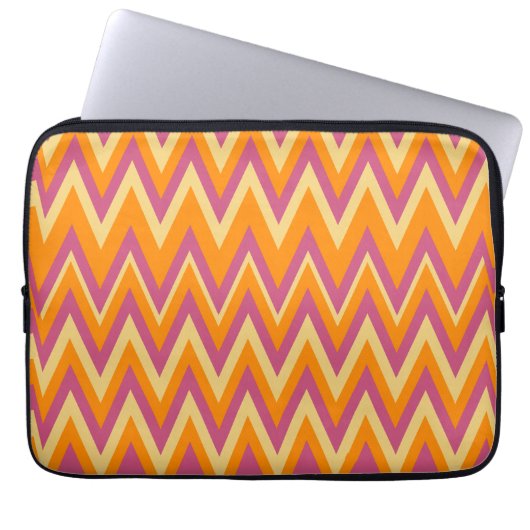 Aztec Tribal ZigZag Laptopschutzhülle (Vorderseite)