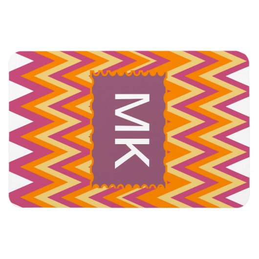 Aztec Tribal ZigZag Magnet (Horizontal)