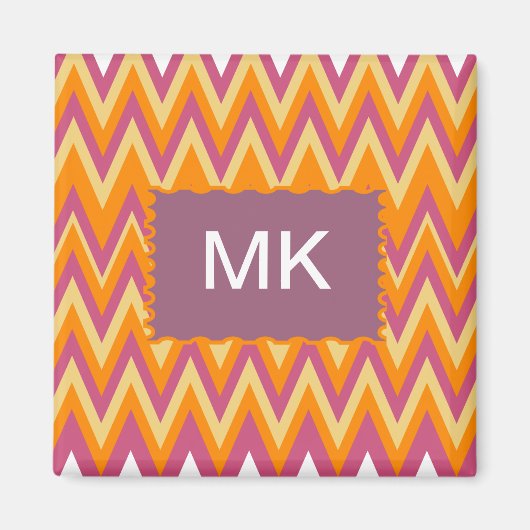 Aztec Tribal ZigZag Magnet (Vorne)