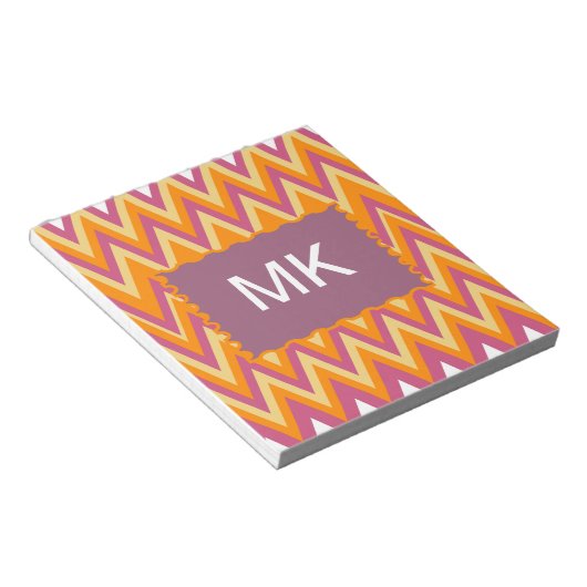 Aztec Tribal ZigZag Notizblock (angewinkelt)